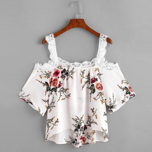 Cold Shoulder Women Blouses