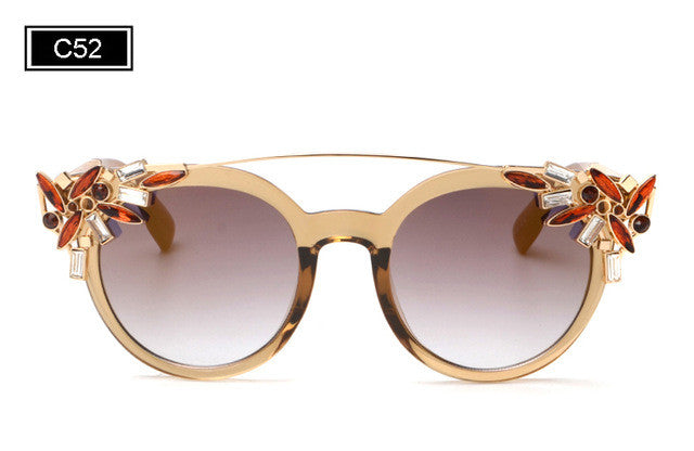 Women  High Quality Double Girder Cat Eye Sunglasses