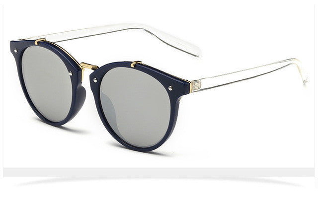 Top Quality Women Vintage Sunglasses Rounded UV400