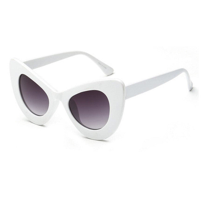 ROYAL GIRL 2017 New Sexy Chunky Cat eye Sunglasses Oval Acetate Sun Shades Chic Lady ss204