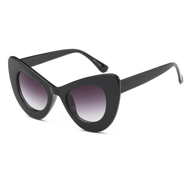 ROYAL GIRL 2017 New Sexy Chunky Cat eye Sunglasses Oval Acetate Sun Shades Chic Lady ss204