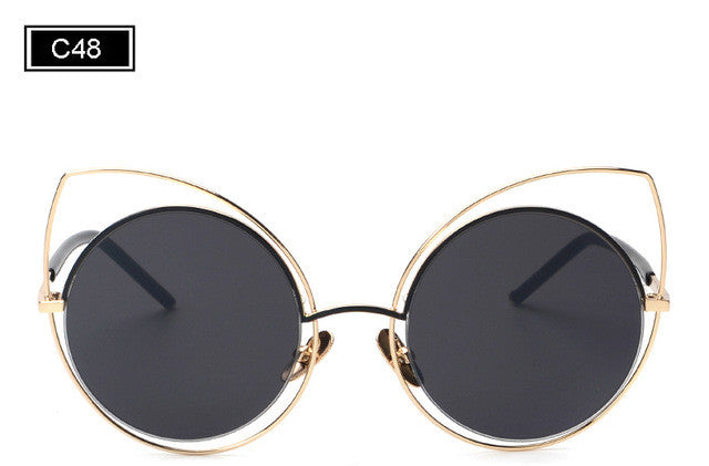 ROYAL GIRL Cat Eye Sunglasses Women Vintage Fashion