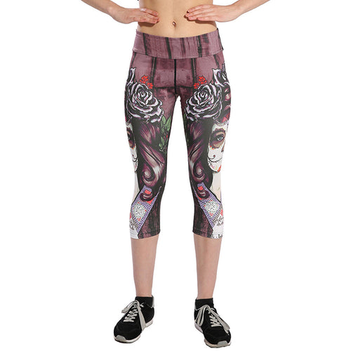 Yoga Pants Sports  Sexy Cropped Leggings High wais