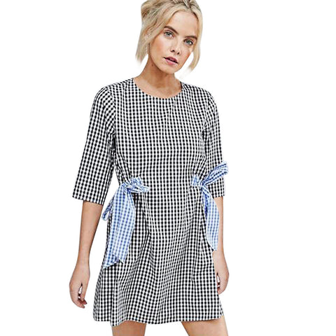 Beach Dress Geometry Print Sleeveless