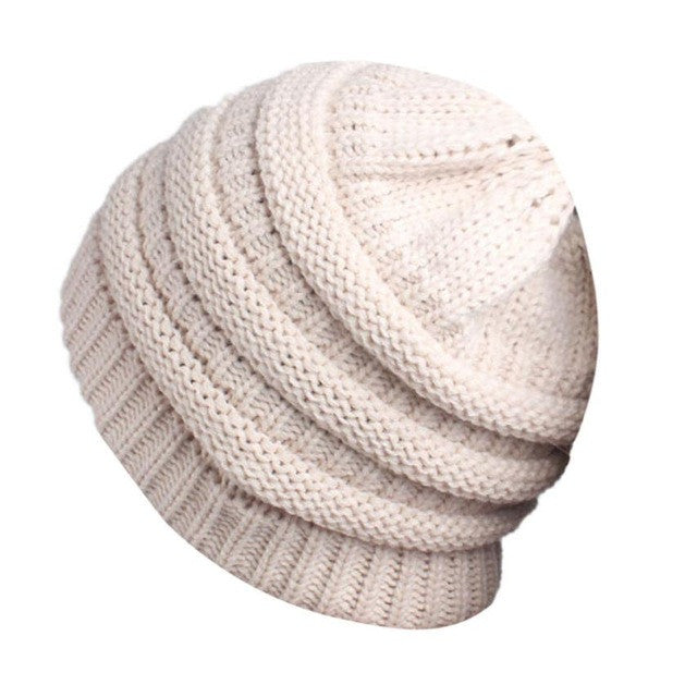Knitted Beanie - Wrap Cap
