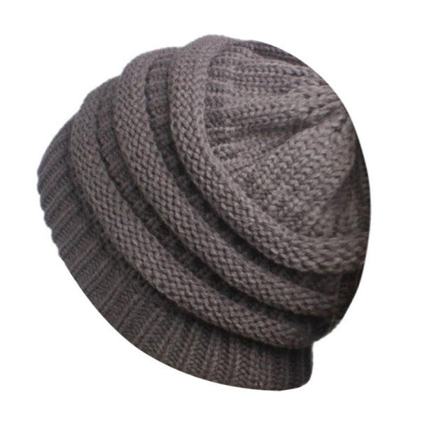 Knitted Beanie - Wrap Cap