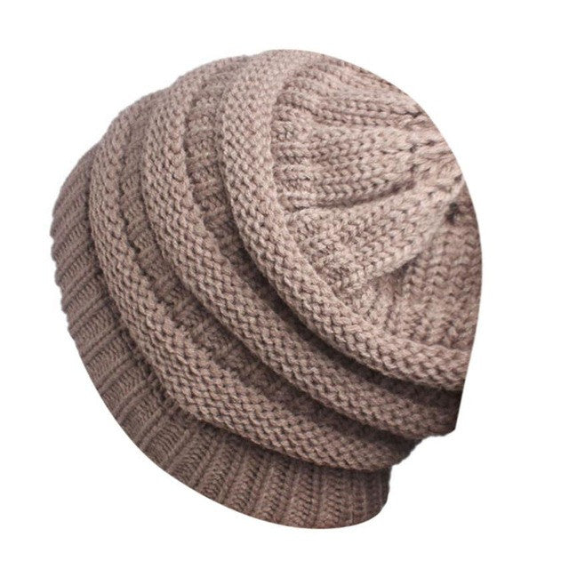 Knitted Beanie - Wrap Cap