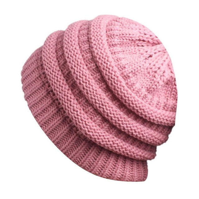 Knitted Beanie - Wrap Cap