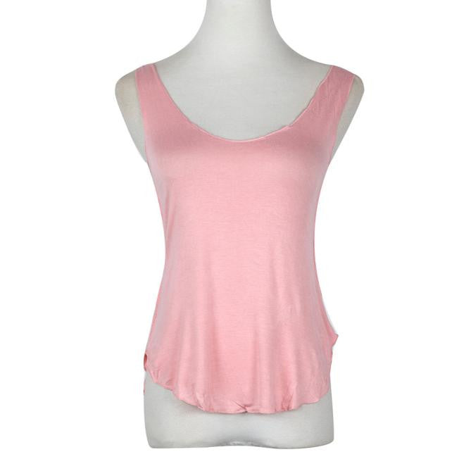 Woman Lady Sleeveless V-Neck Candy