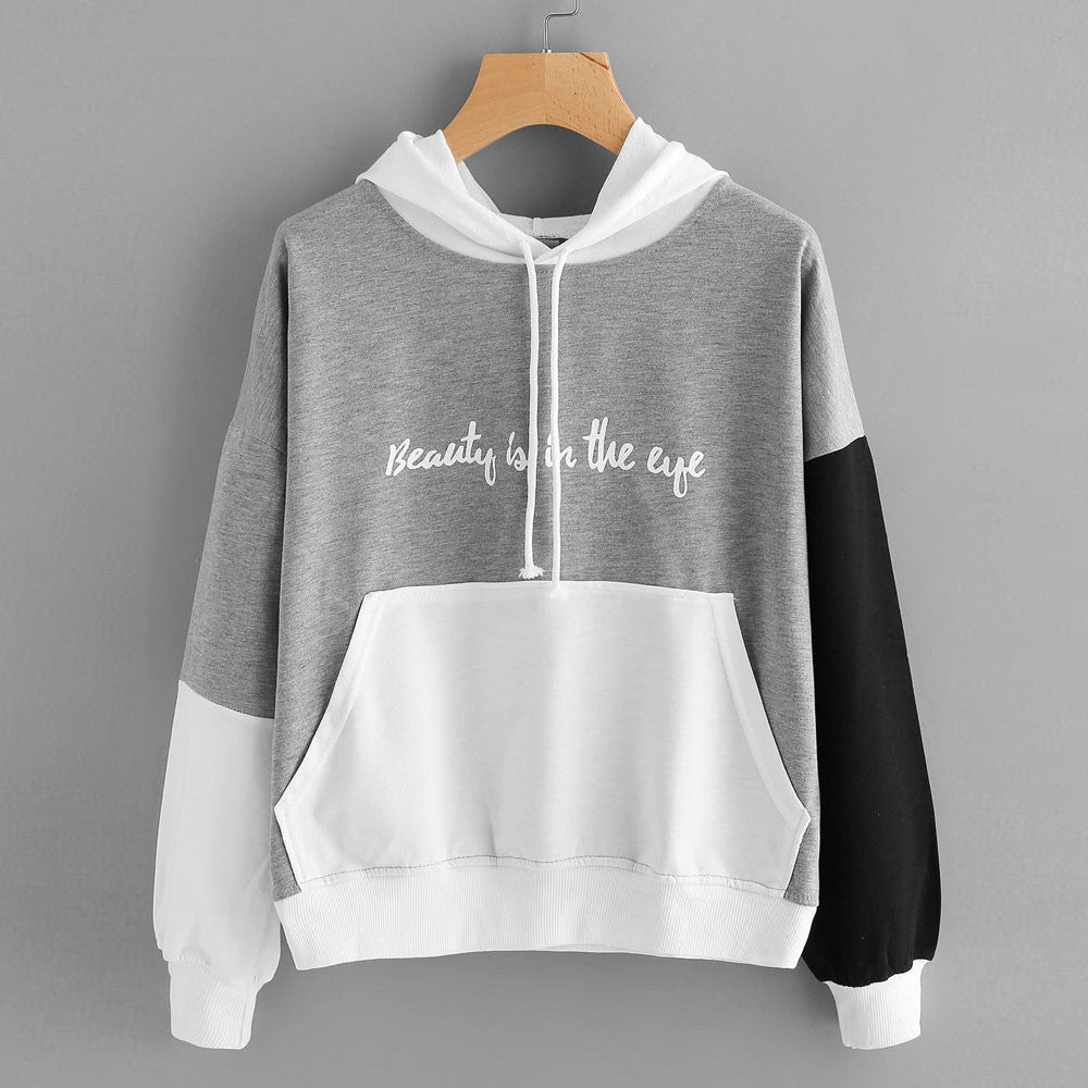 Letters Long Sleeve Hoodie