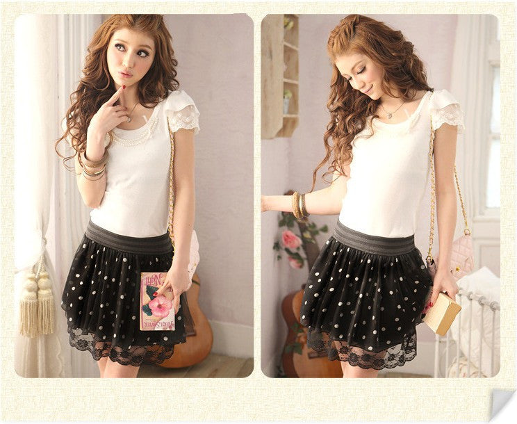 Fashion Summer Women Chiffon Lace