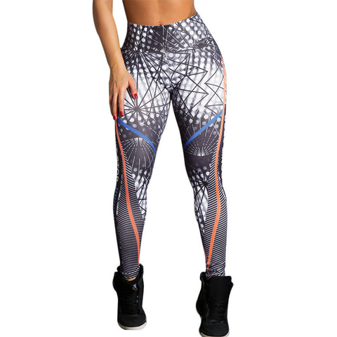 Women Yoga Net Yarn Leggings Running Joggings Trousers Quick-dry Pants