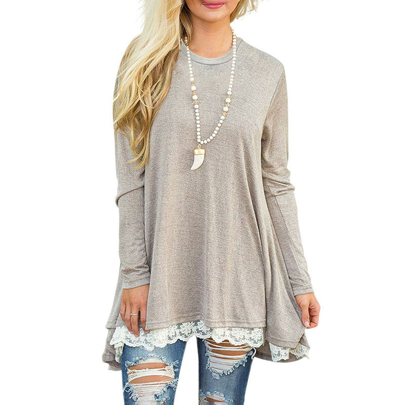 Women Plus Size Long Sleeve Tops