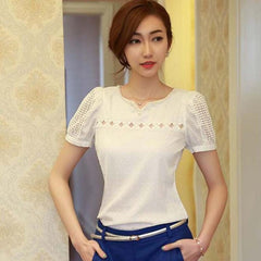 1PC Lady Women Blouse Lace