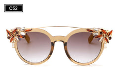 Women  High Quality Double Girder Cat Eye Sunglasses