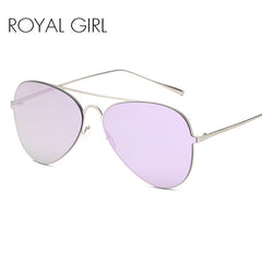 New Sunglasses Women Metal Frame Mirror