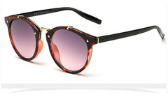 Top Quality Women Vintage Sunglasses Rounded UV400