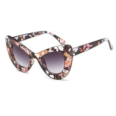 ROYAL GIRL 2017 New Sexy Chunky Cat eye Sunglasses Oval Acetate Sun Shades Chic Lady ss204