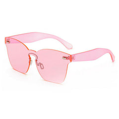 Rimless Sunglasses Women Vintage acetate frame