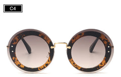 Round Rimless Sunglasses