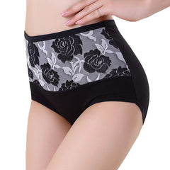 High Waist Cotton Women Briefs Sexy Healthy Panties Underwear Plus Size PP/L