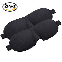 2pcs Sleeping Mask Sleep Blindfold 3D Eye Mask for for Nap Travel Light Block Comfortable