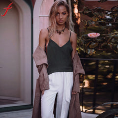 Women Camis Sexy Cross Backless Vest Shirt Casual Beachwear Tops 2017 Spaghetti Strap Black Vintage V Neck Satin Camisole