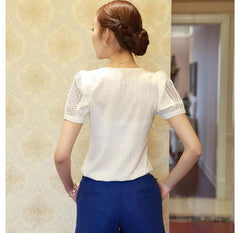 1PC Lady Women Blouse Lace