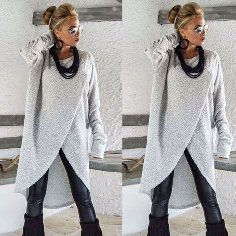 Women's Light Knit Sweater Top With Cut-Out Neck