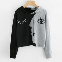 Women Ladies Sweatshirt Hooded Long Sleeve