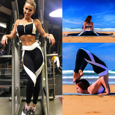 Women Sports Trousers Athletic Gym Workout Fitness Yoga Leggings Pants