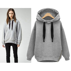Women Casual Hoodies Blouse Long Sleeve Soild Spring Girls Hooded Sweatshirts Pullover Tops