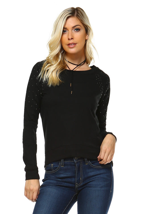 Women's Sweater with Stud Detail